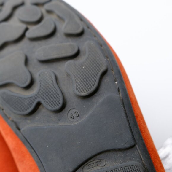 Men's Minelli Rust Orange Suede Loafers - Picture 4 of 4